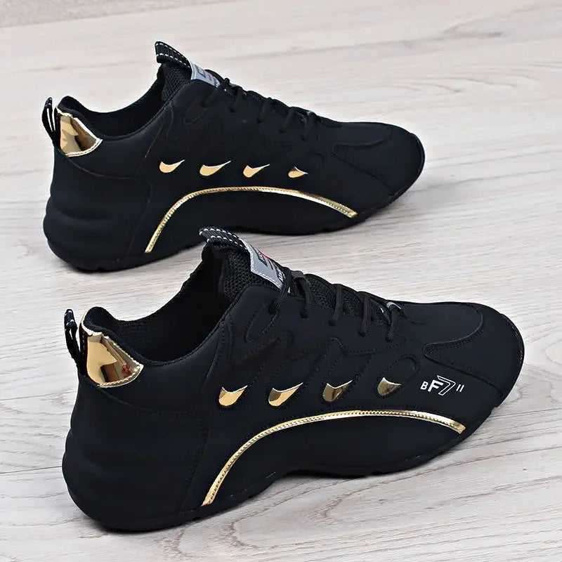 Ténis casuais para homem, leves, macios e respiráveis, vulcanizados, em couro macio, Zapatillas De Mujer