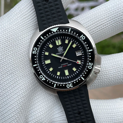 STEELDIVE SD1970 Automatic Mechanical Diver Watch Captain Willard NH35 Watches TURTLE Homage Water Resistant 200M Dive Watch Men