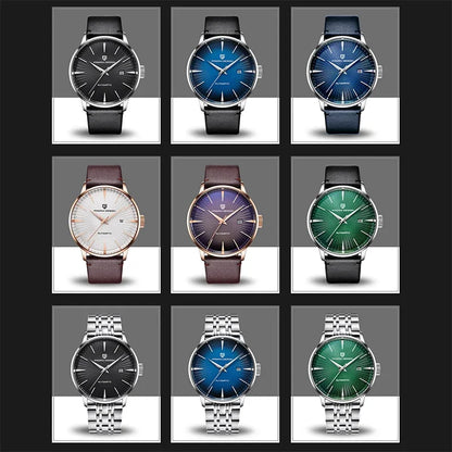 2026 New PAGANI DESIGN Men's Watches Fashion Sports Gold Watch For Men Automatic Mechanical Wristwatches Men Waterproof Leather