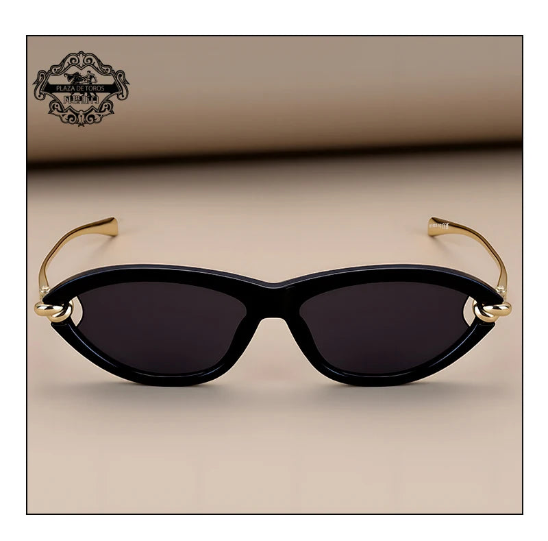 Trendy Luxury Brands Women's Cat Eye Tortoiseshell Sunglasses UV400 Oval Glasses For Woman Fashion Designer Classical Glasses