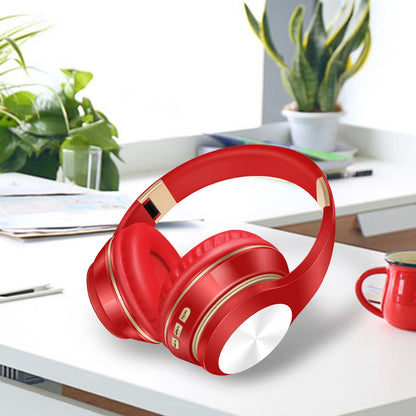 Écouteurs Bluetooth sans fil pliables pour ordinateur, avec micro, suppression du bruit, casque de jeu stéréo HIFI