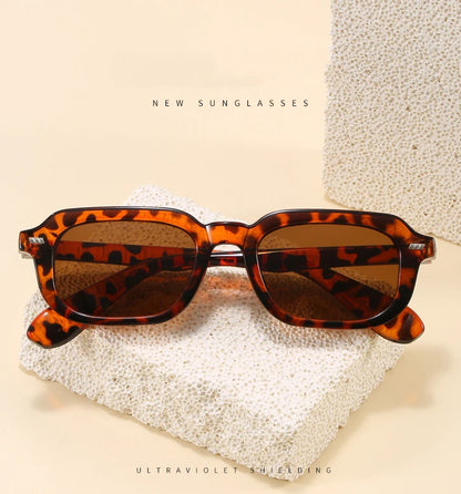 2pcs Fashion Small Square Women Luxury Brand Sunglasses Retro Designer Men Trending Multi Color Sun Glasses Shades UV400