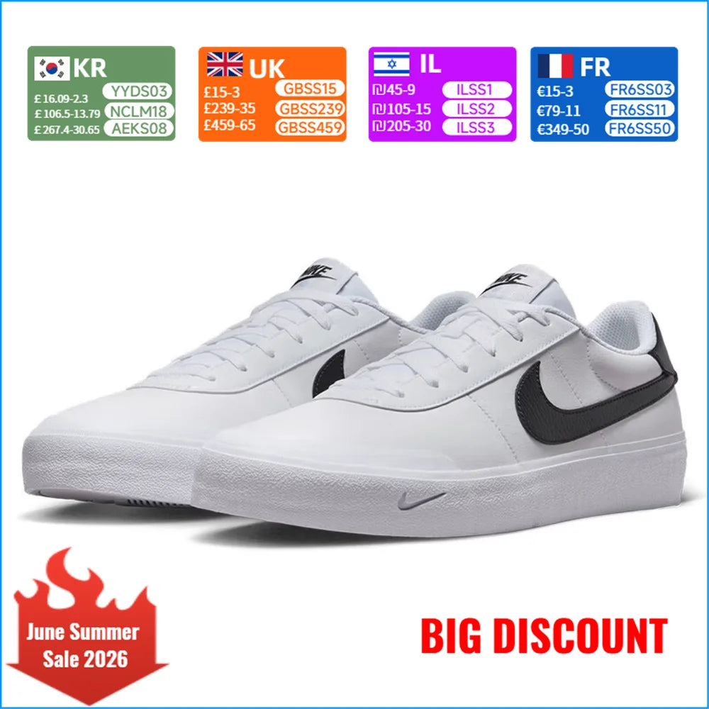 Nike COURT SHOT Herren-Freizeitsneaker: Rutschfeste, strapazierfähige, bequeme und vielseitige Low-Top-Sneaker FQ8146-104