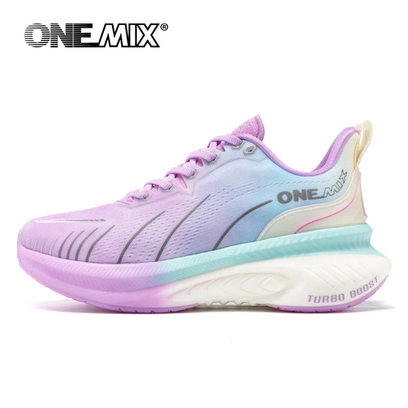 ONEMIX blanc chaussures de course sur route pour hommes coussin d'air chaussures de Sport en plein Air hommes formateurs été chaussures de Jogging chaussures pour femmes