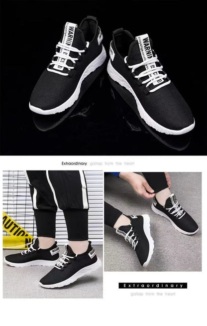 Heren sneakers, casual, lichtgewicht sportschoenen van mesh, zomers, voor heren, outdoor, zachte zool, ademend, comfortabel, modieus, trendy hardloopschoen