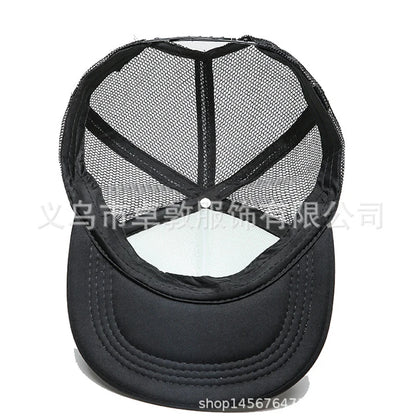 Fashion Cartoon Mesh Baseball Caps Men Women Hip Hop Snapback Hat DJ Marshmallow Cap Summer Breathable Mesh Outdoor Sun Hat