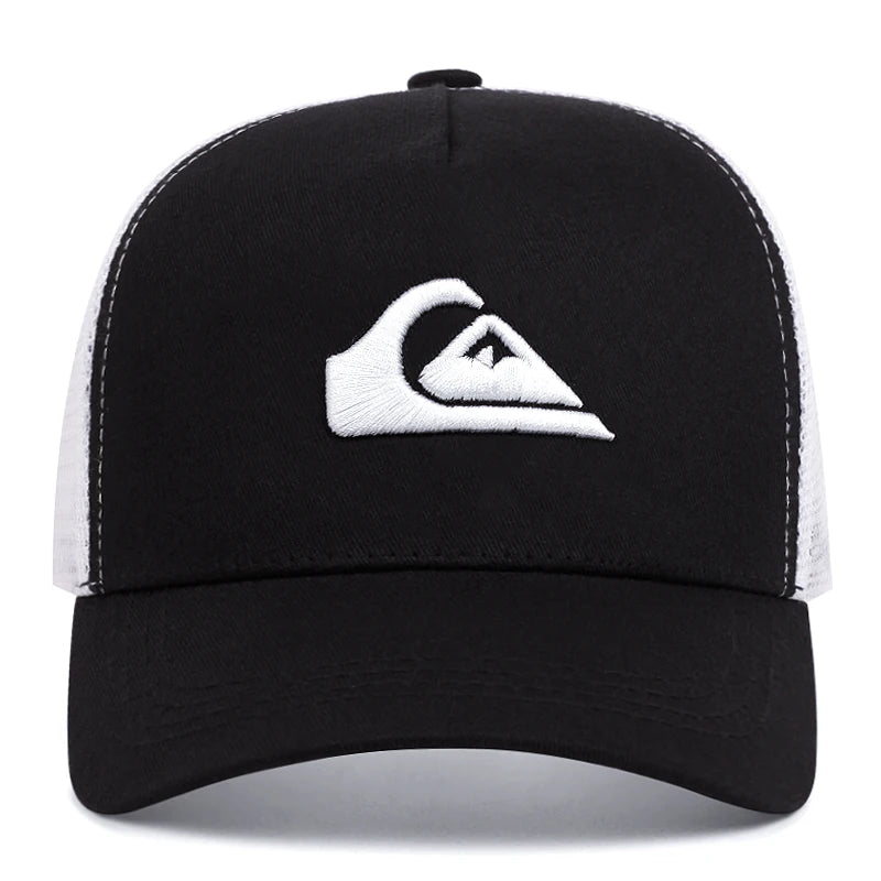 Simple symbol triangle Surfing Embroidery outdoors  baseball cap Summer breathability Hip hop mesh cap trucker hat