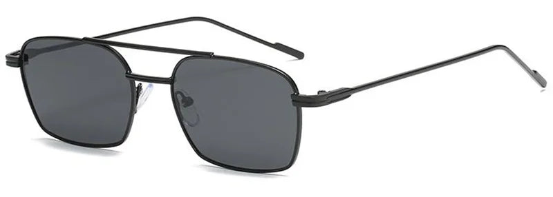 NEW Sun Glasses Unisex Double Beam Anti-UV Spectacles Personality Eyeglasses Simplity Ornamental Alloy Frame Sunglasses