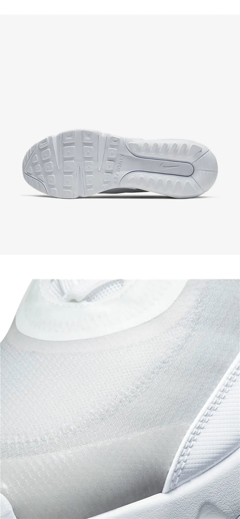 Chaussures de course Nike Genuine Air Max pour homme à amorti pneumatique BV9977-100