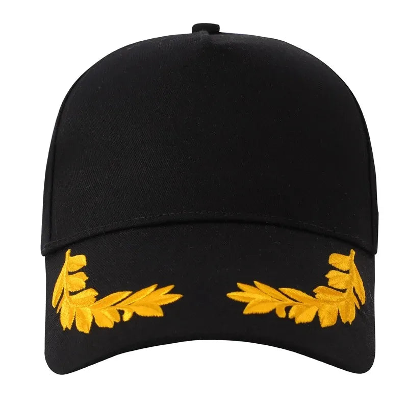 Czapka baseballowa „Wheat Stitch” – -6-Panel bawełniana czapka przeciwsłoneczna z mosiężną klamrą, regulowana, modna czapka typu snapback na świeżym powietrzu, unisexowa czapka z daszkiem
