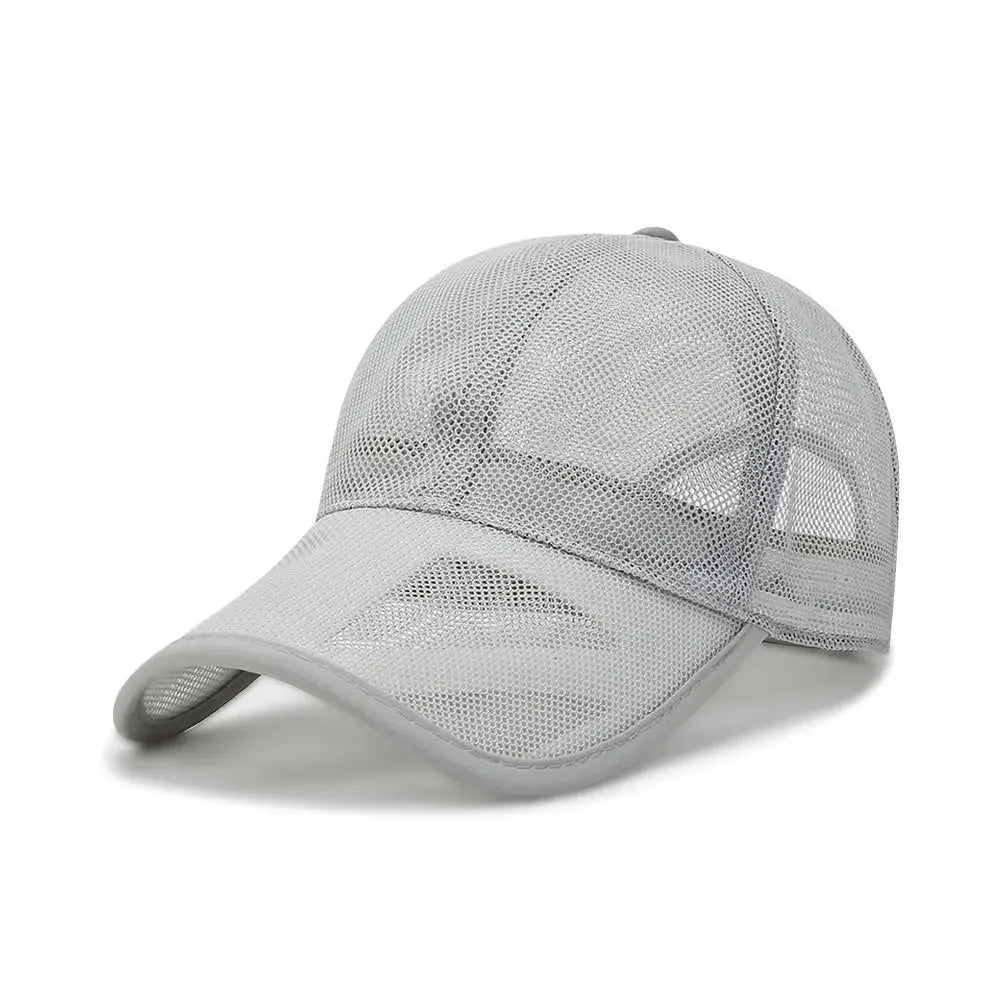 Breathable Sun Protection Caps Fashion Men Women Full Mesh Hats Summer Sunscreen Hats Sun Protection Caps Baseball Cap