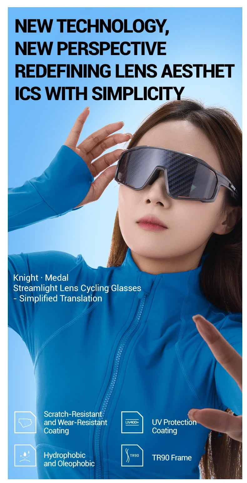 Kapvoe Fashion Sunglasses for Men Cool Cycling Glasses MTB Riding Skating  UV400 Fishing Goggles Man Woman Bike Bicycle Eyewear