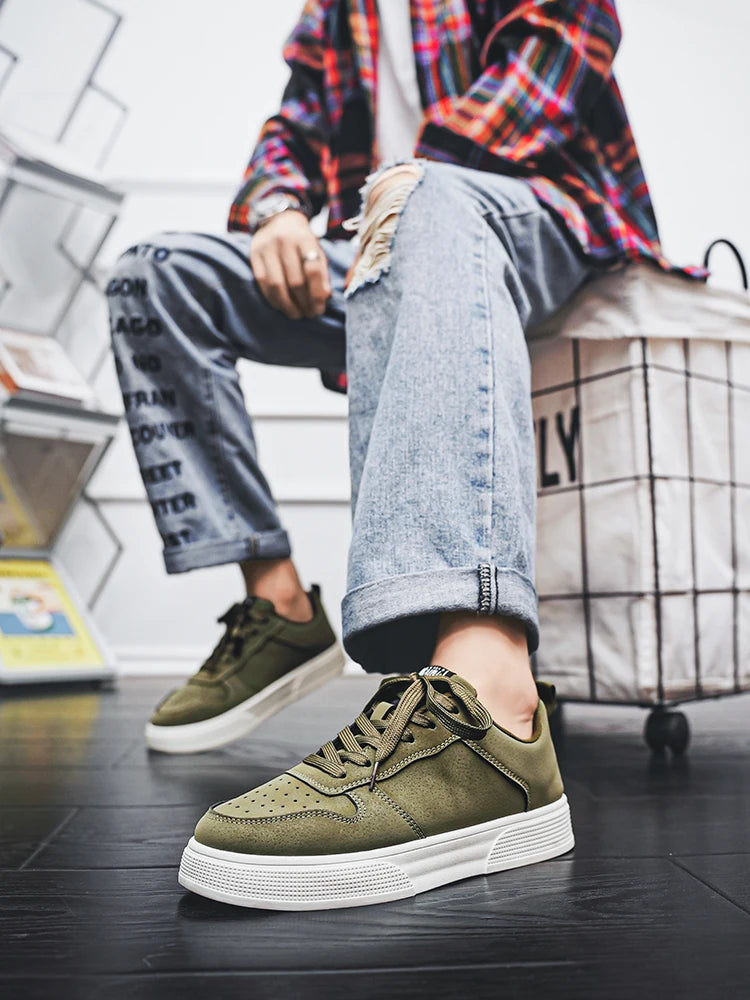 1 paio di scarpe sportive casual da skateboard, comode e alla moda, con tomaia avvolgente che si adatta al piede e suola antiscivolo,