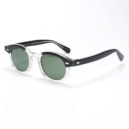 Polarized Sunglasses Men Women Johnny Depp Lemtosh Style Sun Glasses Retro Round Acetate Frame UV400 Lens Oculos