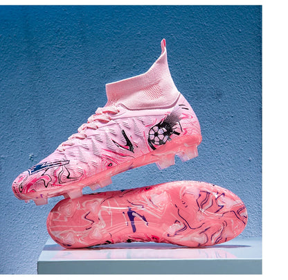 Nouvelles chaussures de football professionnelles pour hommes, chaussures de football antidérapantes, unisexes, respirantes, chaussures de futsal, nouvelles chaussures à crampons, livraison directe, ultralégères