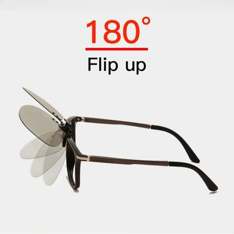Pilot Polarized Sunglasses Clips Glasses Clip Driving Night Vision Eyeglasses UV400 Outdoor Shades Definition Sun Glasses Clips