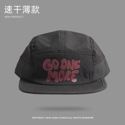 Summer New Thin Quick-drying 5-panel Baseball Caps for Men Outdoor Hiking Casual Versatile Fashion Flat-brimmed Women's Hats