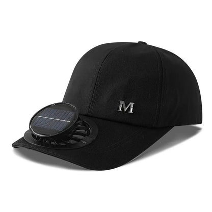 Fashion With Solar Powered Fan Baseball Cap Breathable Quick Dry Sun Hat Rechargeable Sun Protection Sunshade Outdoor