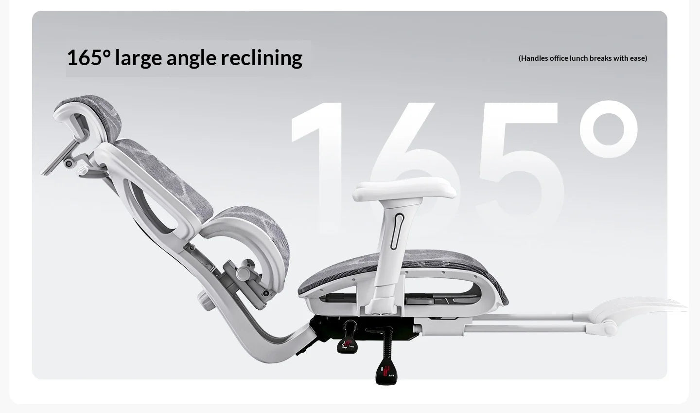 Silla de oficina de malla ergonómica con soporte lumbar ajustable, giratoria y reclinable, con reposacabezas y ruedas, para home office, oficina y gaming