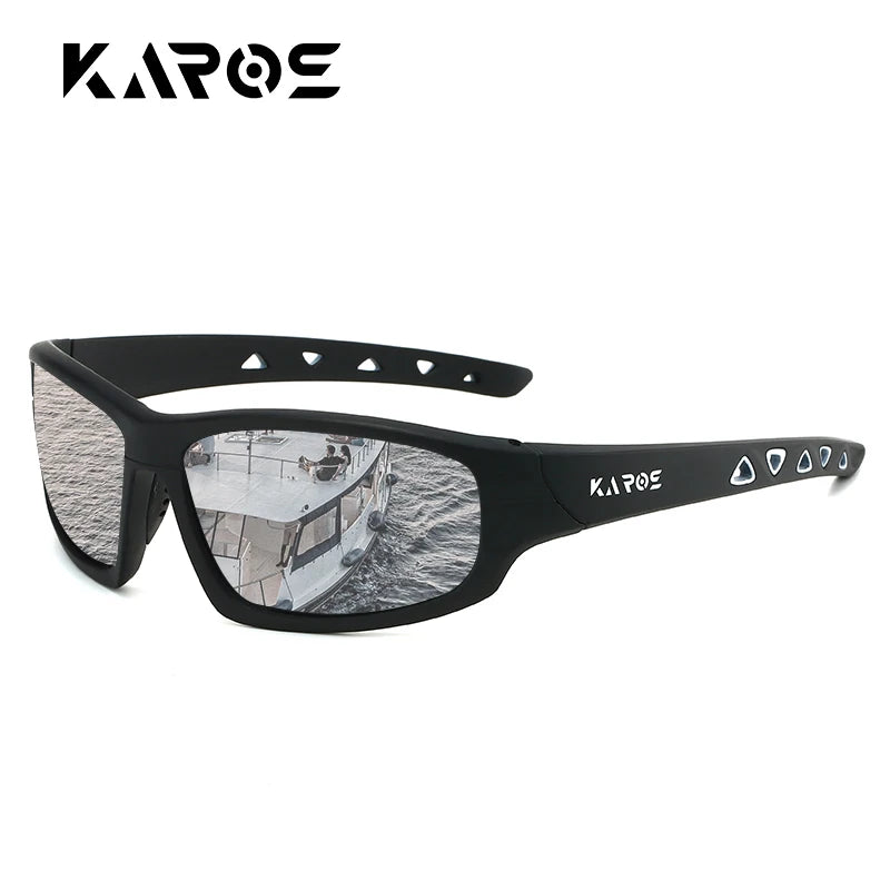 KAROS HD Polarized Anti-UV Sports Sunglasses Men Women Hiking Cycling Goggles with Complete Packaging Set YZ2029