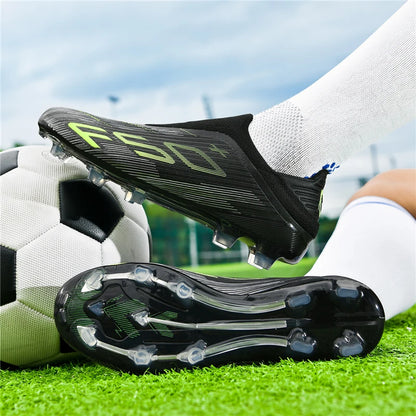 Heren sneakers met grasnoppen Hoogwaardige voetbalschoenen Futsal-voetbalschoenen Antislip voor binnen Populair model met hoge schacht voor buiten