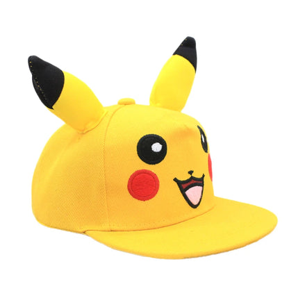 Pokemon Baseball Cap Pikachu Hat Pokemon Cosplay Hip Hop Cap for Girl Boy Children kids Anime Figures Toy Gift Cartoon Hat