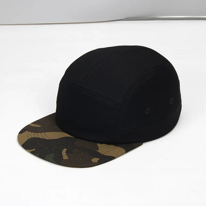 Summer Cotton 5 Panel Big Size Baseball Caps Oversize 62cm Flat Top Sports Snapback Cap Hip Hop Skateboard Hat Custom Wholesale