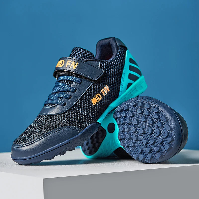 Personality Stylish And Comfortable Boys Girls Training Game Sneakers Indoor Outdoor Lawn Youth Student Soccer Shoes 29-39#