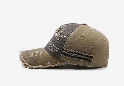 Nuovo cappellino da baseball da uomo in cotone lavato, stile retrò, per tutte le stagioni, cappello sportivo da outdoor da uomo, accessorio maschile