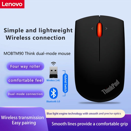 Lenovo ThinkPad Office Mouse 4Y50Z21427 fekete Bluetooth + vezeték nélküli kétmódú egér