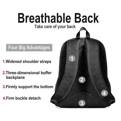 Conjunto de 2 Peças de Mochila Escolar Infantil FORTNITE Cartoon, Mochila Leve e Resistente e Estojo com Bolso Frontal, Meninos e Meninas 5-10
