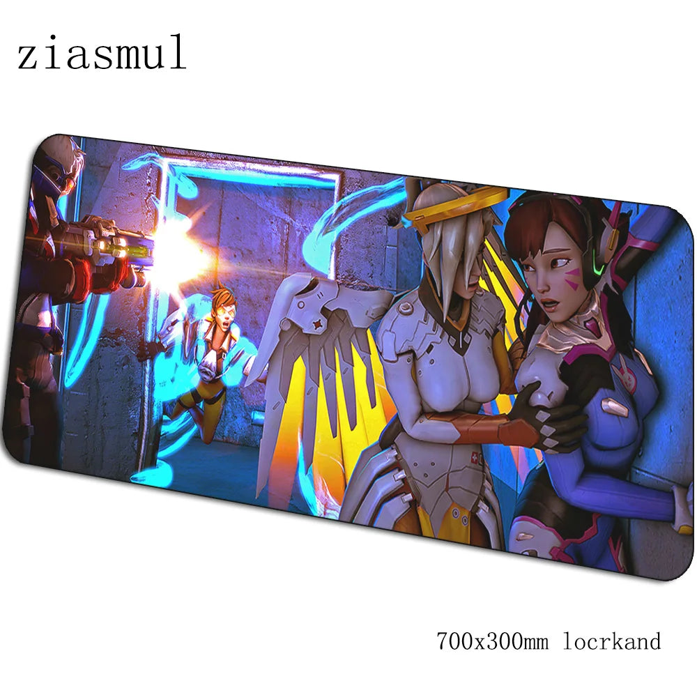 Mouse pad gamer Overwatch, superb mousepad gaming 70x30cm pentru PC și notebook, covoraș de birou pentru mouse, jocuri, design estetic, covoraș gamer, gamepad