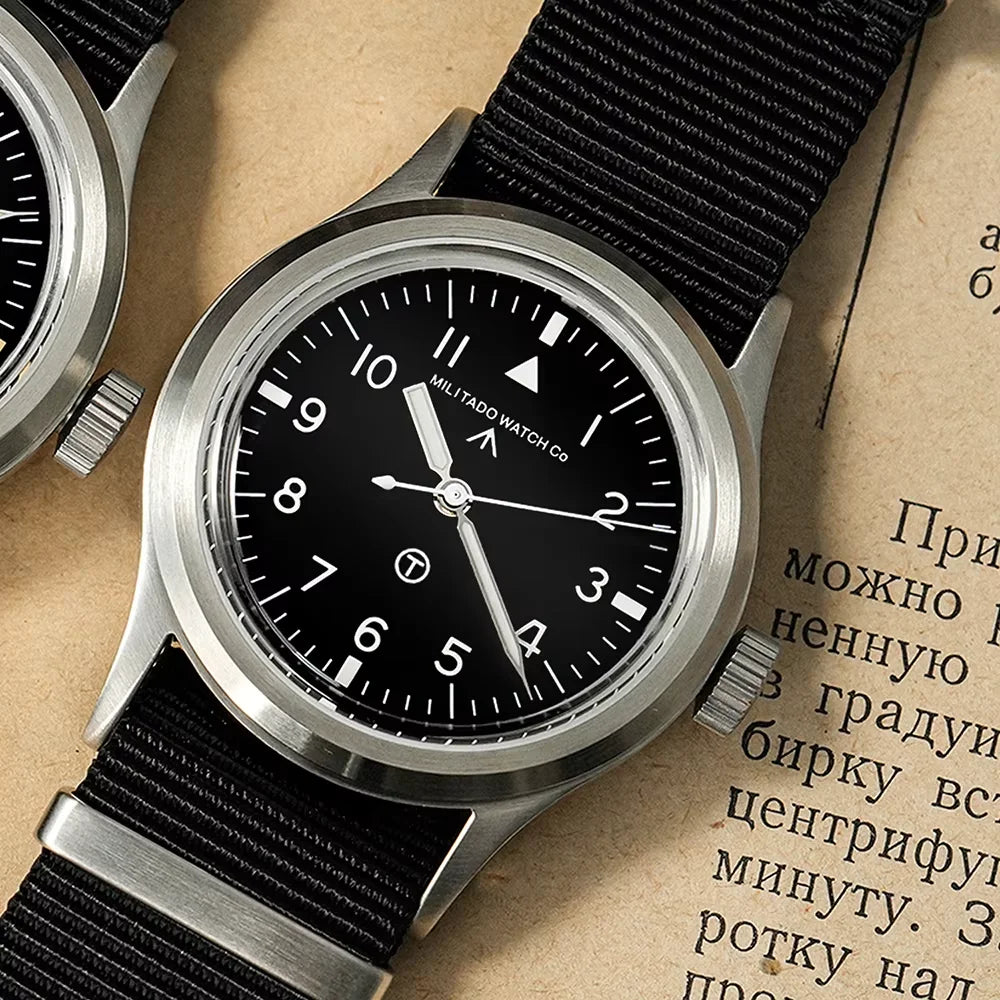 Militado ML14 Limited Edition Quartz Watch VH31 Sweep Second Quartz Movement Watch Sapphire Crystal BGW9 C3 Luminous Men's Watch