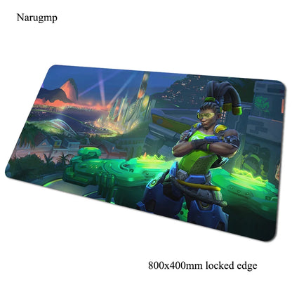Podkładka pod mysz Overwatch 80x40cm, gamingowa podkładka na biurko, duża mata dla gracza na PC, prezent na Halloween do komputera i notebooka