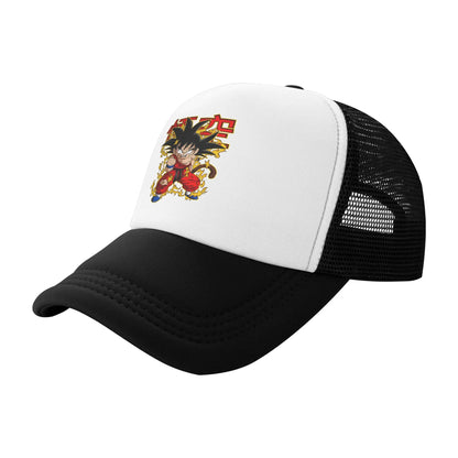 Dragon Ball Z Vegeta Mesh Baseball Caps Men Women Popular Trucker Hat  Hat Adjustable Polyester Trucker Cap Summer Trucker Hats
