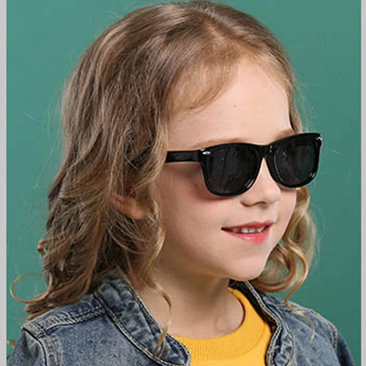 Polarized Kids Sunglasses TR90 Silicone Gel Frame Classic Square Children Sun Glasses Girls Boys Multi Color Baby Goggles UV400