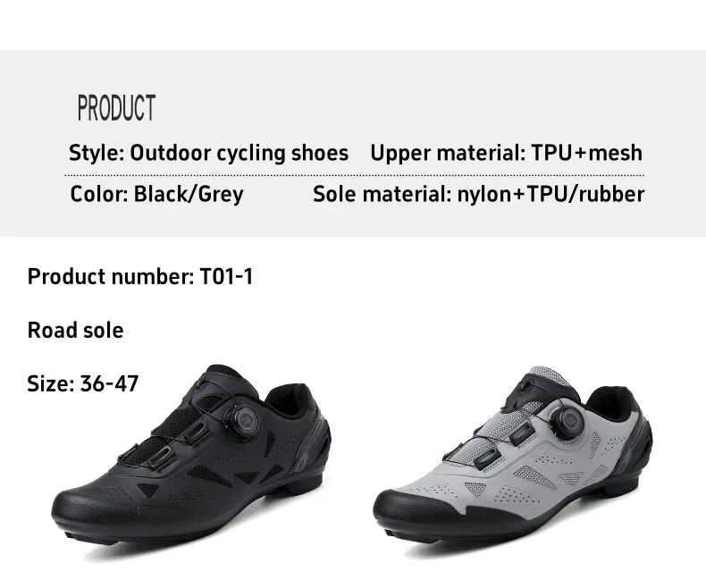 Cycling Road Bike Shoes Men Flat MTB Speed Sneakers Racing Women Route Bicycle Sports Mountain SPD Footwear Cleat Biking Shoe