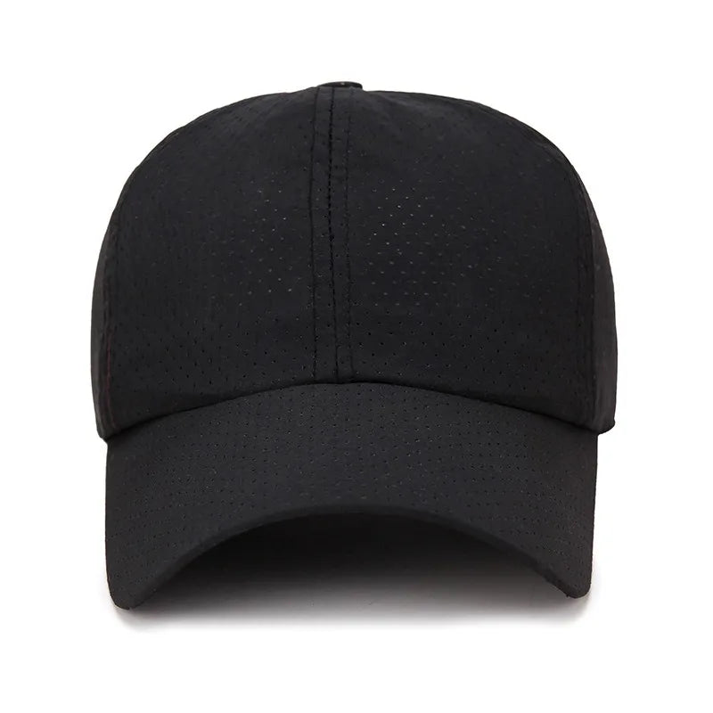New Women Men Quick-Drying Spring Summer Baseball Cap Solid Breathable Snapback Hat Casual Fishing Sun Cap Hat For Women Men