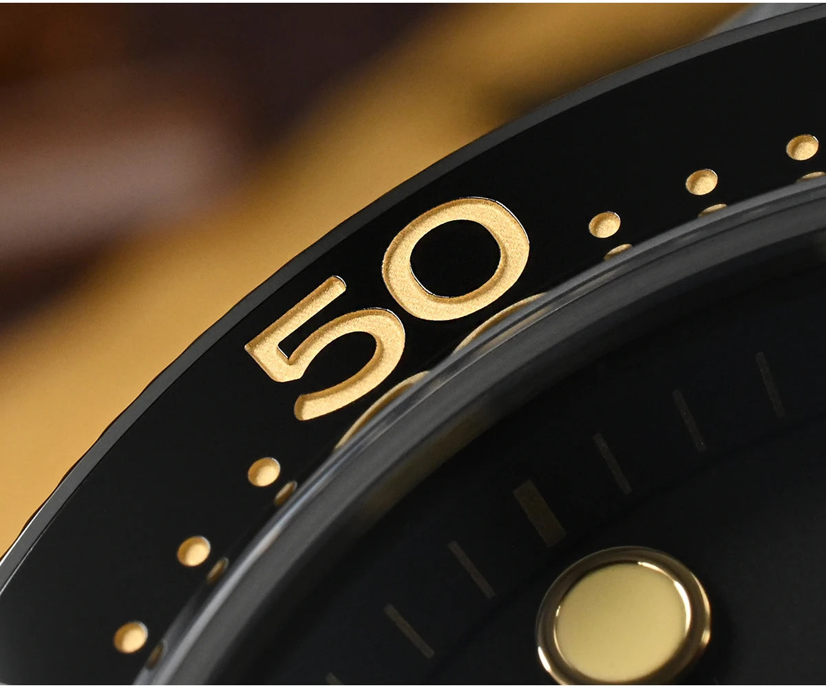 San Martin 44mm Men Diver Watch Vintage MM300 Gilt Dial Sport NH35 Automatic Mechanical Sapphire Waterproof 300M C3 Lume SN0087