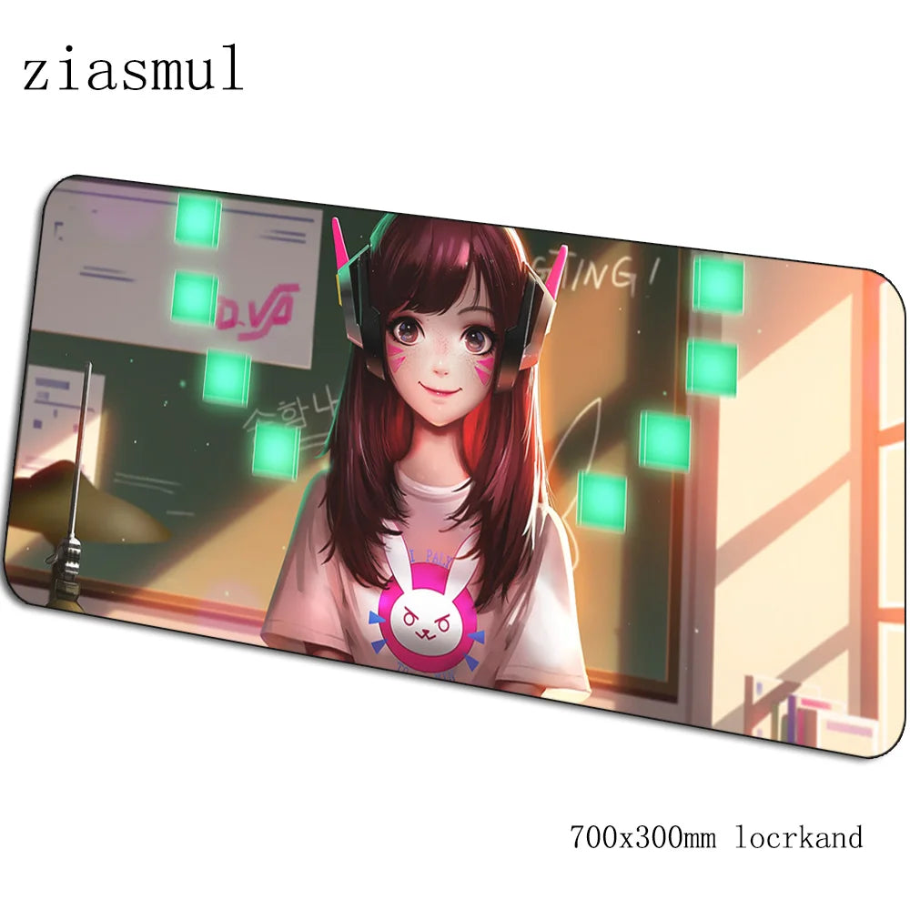 Podkładka pod mysz Dva dla graczy 70x30cm XL, gamingowa mata na biurko do PC i notebooka, urocza podkładka do gier, prezent świąteczny dla gracza
