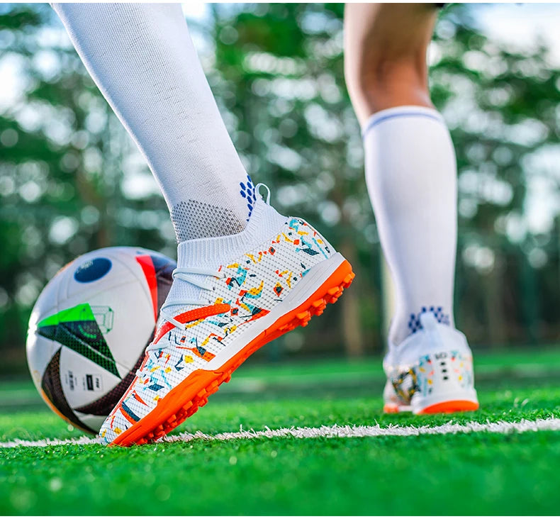 Turf voetbalschoenen Professionele voetbalschoenen voor heren Ademende mesh Jeugdvoetbalschoenen Antislip herensneakers Society Chuteira