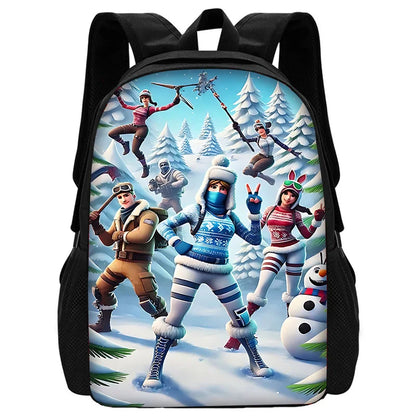 Hot Game Shooting Fortnites Kids Backpacks Boys and Girls Student Birthday Gift Child School Bag Unisex Camping Durable Rucksack