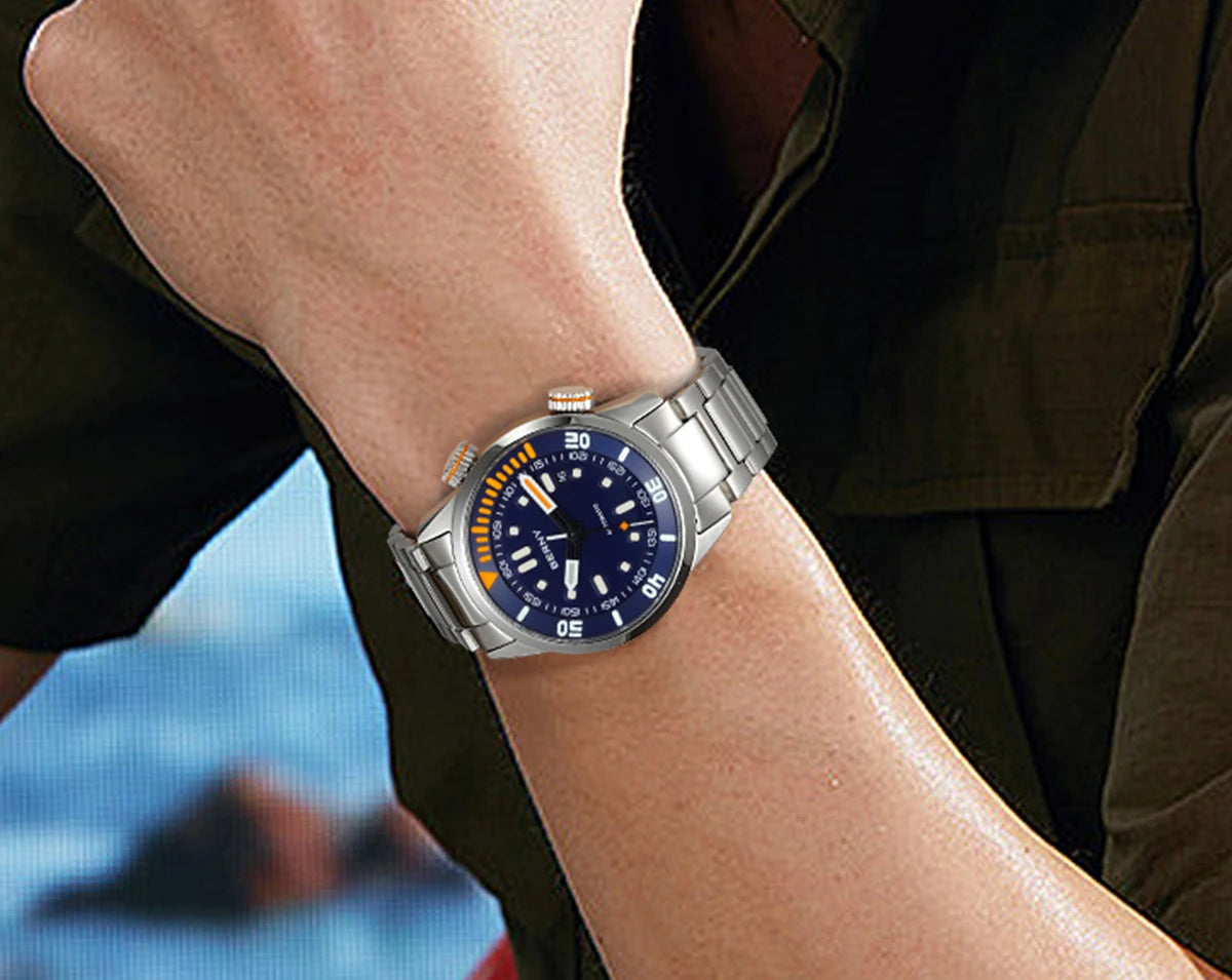 BERNY Automatic Dive Watch for Men Super Luminous 20ATM Diver Wristwatch Original Top Sapphire Swim Sport Mechanical Male Watch