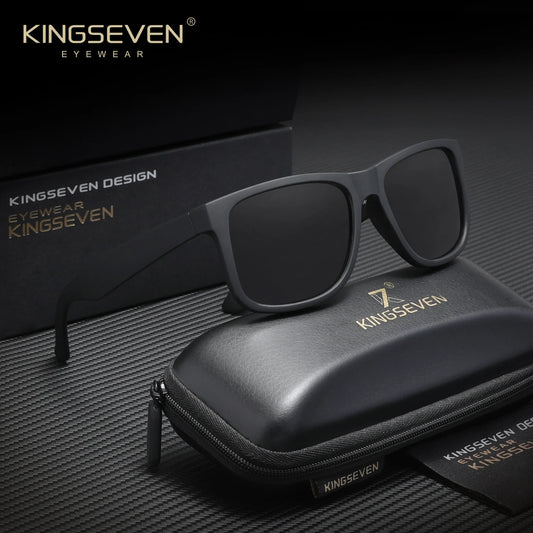 KINGSEVEN Fashion Square Polarized Men and Women Sunglasses Driving Outdoor Travel Glasses UV400