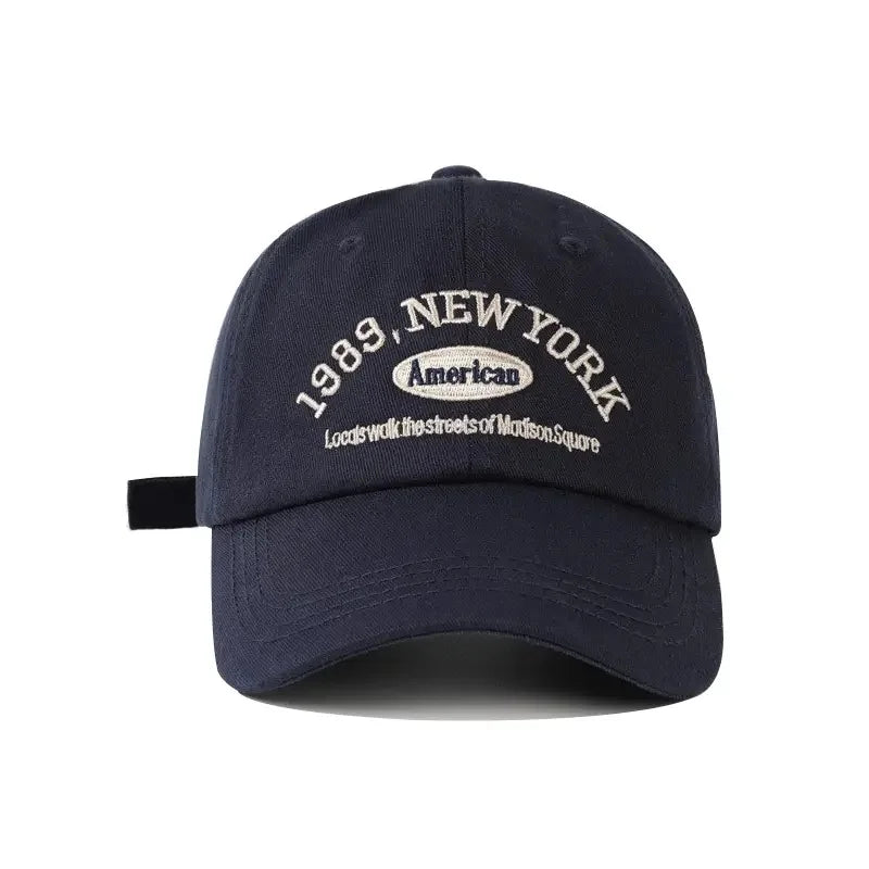 Broderad baseballkeps med mjukt skärm, dam-, sport- och herrmodell, unisex