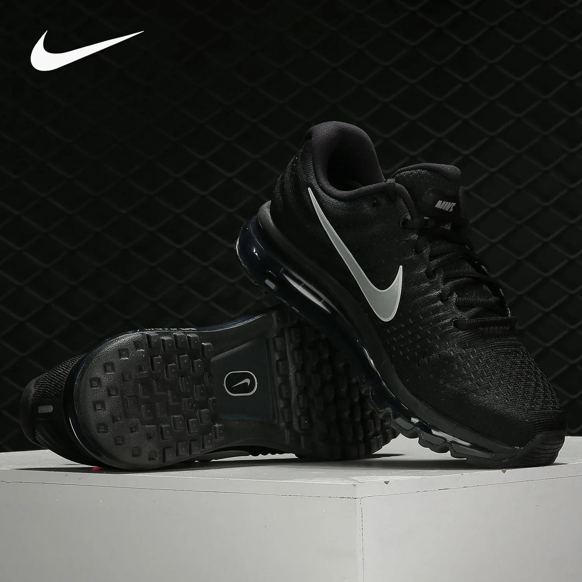 Nike ægte AIR MAX 17 løbesko til mænd og kvinder med fuld sål, luftpude og stødabsorbering 849560