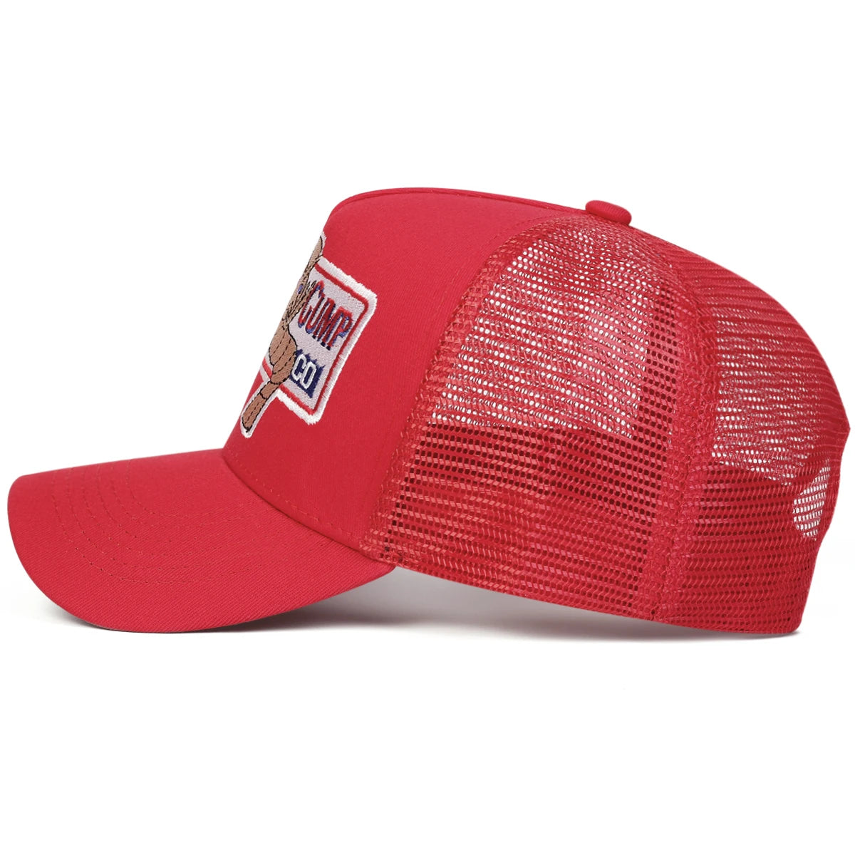 Unisex Shrimp Embroidery Baseball Net Caps Spring and Summer Outdoor Adjustable Casual Hats Sunscreen Hat Sports Cap
