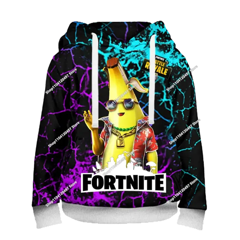 Lastenvaatteet syksyinen collegepaita T-paita huppari uusi Fortnite lasten rento asu mukavat streetwear-vaatteet