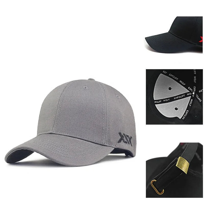 Big Head Plus Size Baseball Cap 100% Cotton Fits Men Women Adjustable Dad Hat Oversize 58-60cm 61-65cm