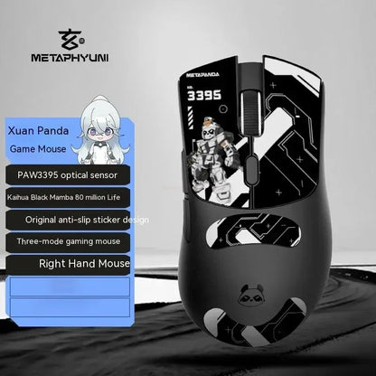Metaphyuni Metapanda P1 belaidė pelė P1 Pro Max Paw3395L, mažos delsos, lengva e. sporto žaidimų pelė, ergonomiška, PC žaidėjui skirta dovana